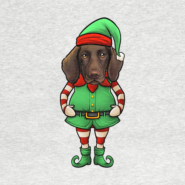 German Shorthaired Pointer Christmas Elf by whyitsme